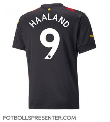 Manchester City Erling Haaland #9 Borta Matchtröja 2022-23 Kortärmad